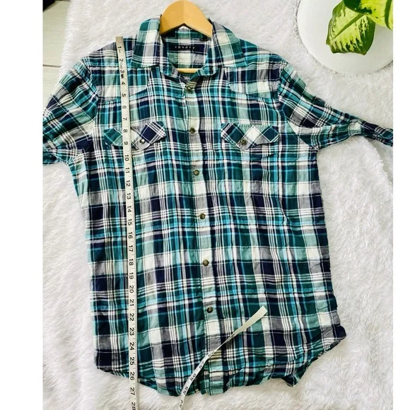 Theory Plaid Button Down - Picture 10 of 11